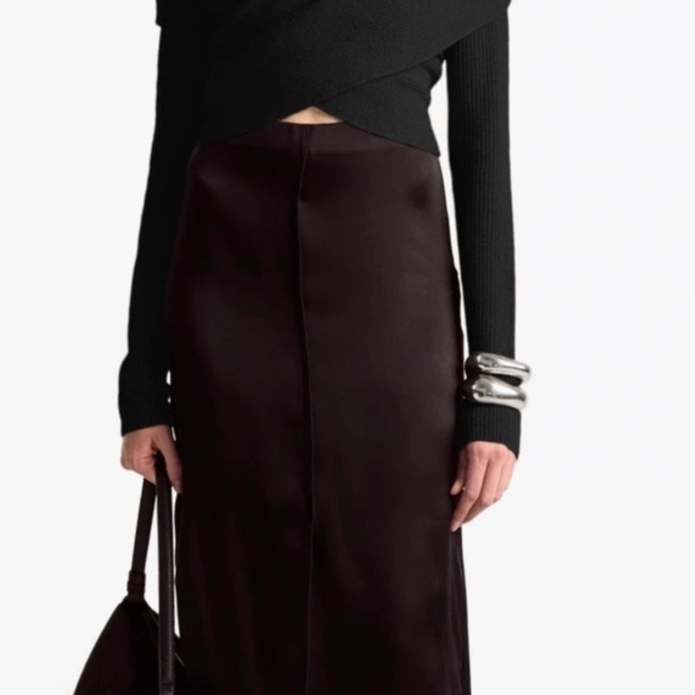 Altuzarra Virginie Cropped Off-The-Shoulder Ribbed Sweater Black Crossover Front